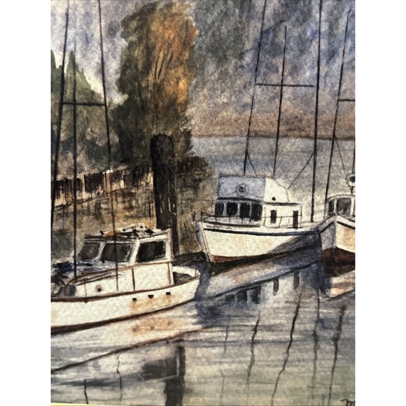 Muriel Louise Wilhelmi Artist “Albion Flats CA” Watercolor Lithograph Signed - Picture 6 of 12